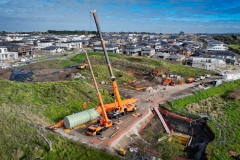 Water tank installation