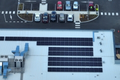 A brand new solar installation at a commercial site.- showing the professionalism of the installation